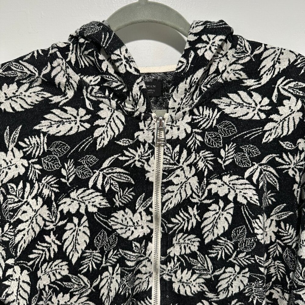 Zara Man Floral Zip-Up Hoodie (Size M)​ - Picture 2 of 7